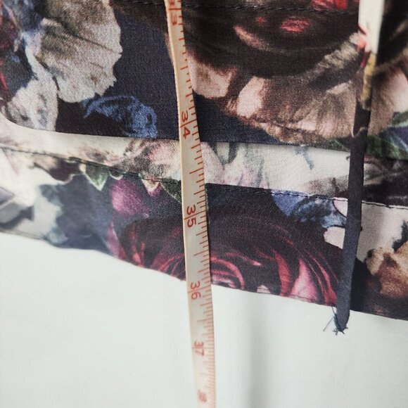 Club Monaco 100% Silk Floral Lightweight Mini Dress 00 - Picture 6 of 6